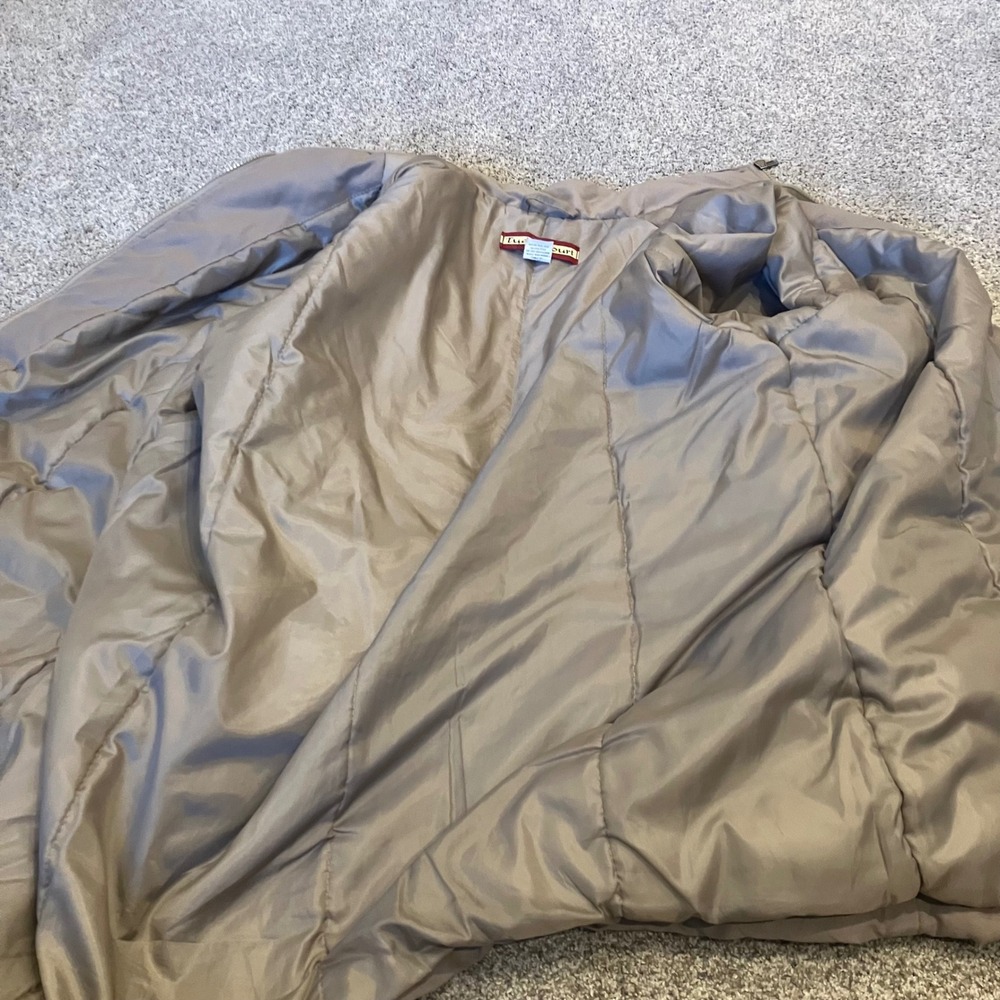 Vintage Tudor Court Haband Womens Tan Insulated Parka Jacket Taupe Size Large - Picture 5 of 10